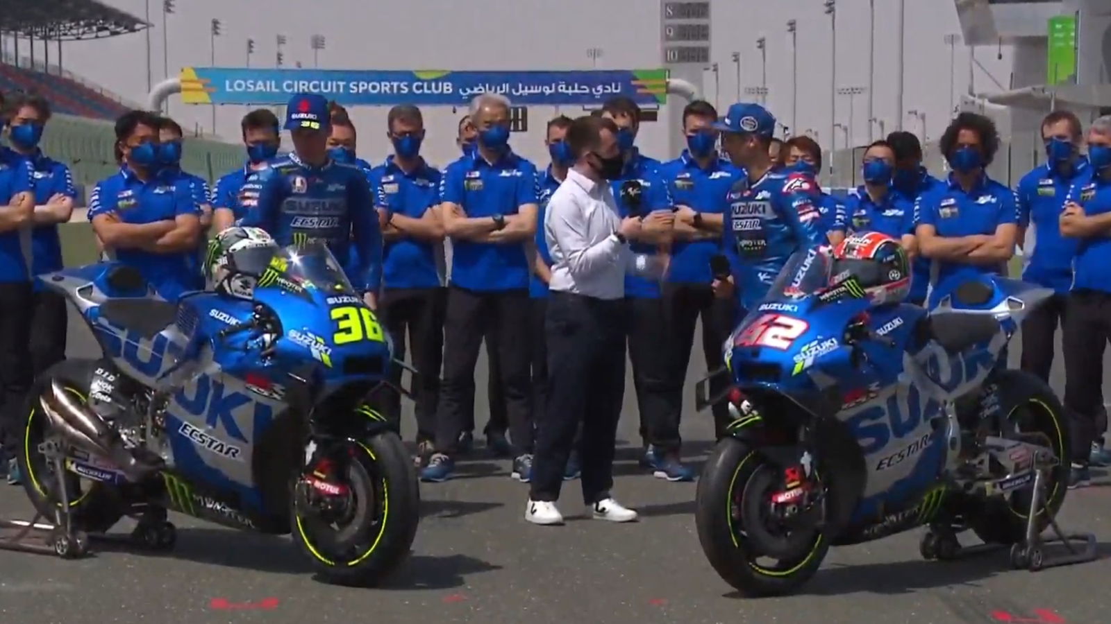 FIRST LOOK: Mir, Rins unveil Suzuki's 2021 MotoGP colours